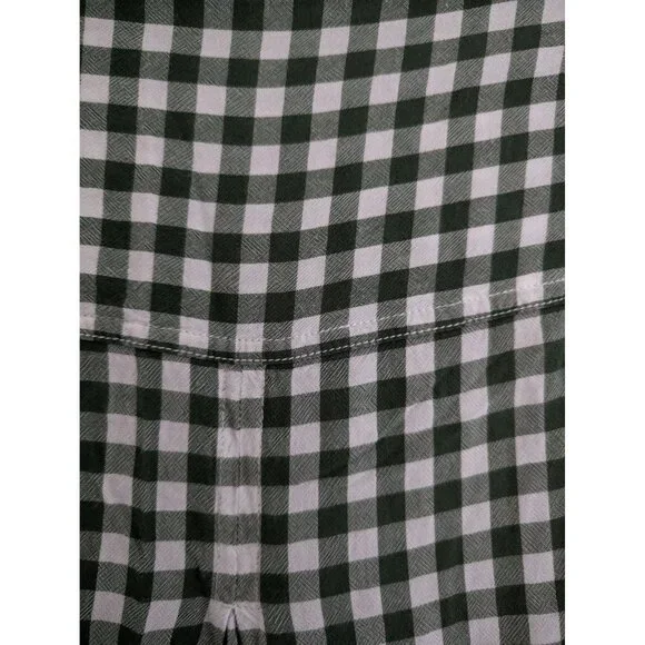 BeachLunchLounge Green Gingham Casual Button Up Shirt Size 1X - Picture 6 of 7